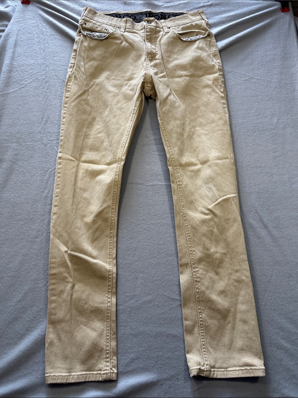 Men's Slim Fit Khaki Jeans - Beige